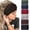 No4(dark colors 6 pcs), variant on Wide Headbands for Women No Slip Boho Headband Solid Bandana bands Elastic Yoga Workout Bands Running Turban Knotted Headwraps,Pack of 6