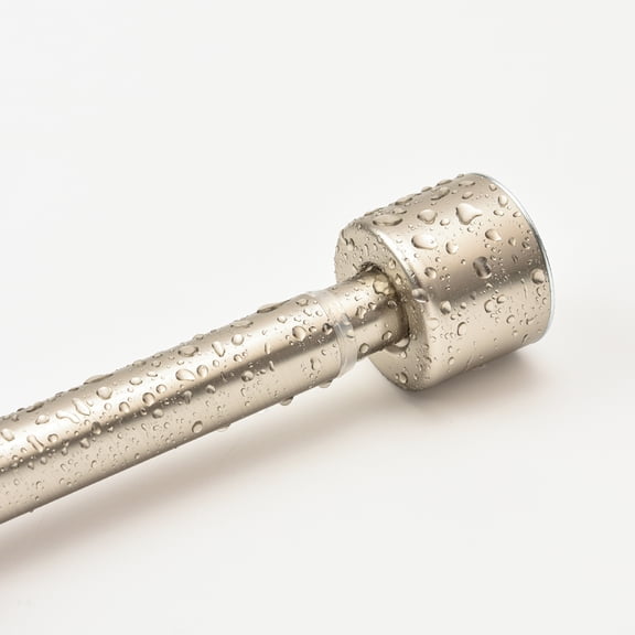 Cameo Adjustable Shower Curtain Rod 42” -72”, Spring tension Stainless Steel Telescoping Rod, Heavy Duty, Rust Resistant