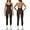 Dark Coffee, variant on PISONIC Womens Workout Sets Two Piece Cross Back Tank Top Matching High Waist Leggings Sets Gym Outfits Work Out Clothes