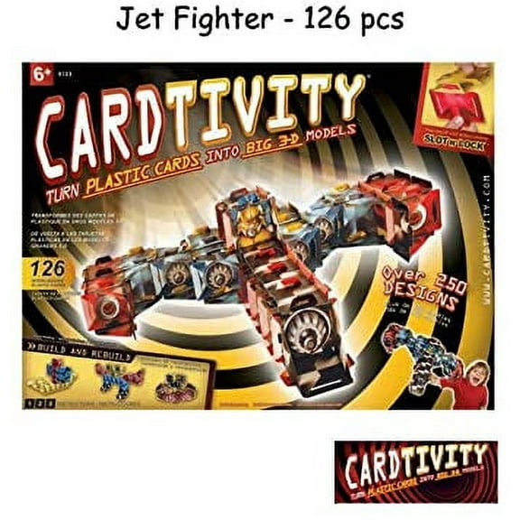 Cardtivity 126pc piece 3D Model Card Building Set
