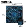 thumbnail image 5 of HELLHERO Mandala Pattern Blue Gradient Sewing Machine Mat Waterproof to Keep Tidy with 4 Pockets for Most Sewing Machine Table, Mother's Day, 5 of 5