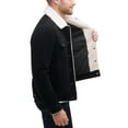 thumbnail image 3 of GUESS Mens Sherpa Trim Bomber Jacket, Black, Small, 3 of 6