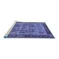 thumbnail image 2 of Ahgly Company Machine Washable Indoor Rectangle Oriental Blue Industrial Area Rugs, 5' x 7', 2 of 4