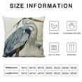 thumbnail image 5 of Qinduosi Pillow Covers Double Sided Decorative Couch Cushion Cover for Throw Pillows Linen Square Watercolor Heron Pillowcase White, 5 of 5