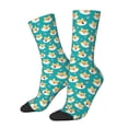 thumbnail image 2 of Uemuo Cute Shiba1 Pattern Women's Crew Socks, Soft Durable Breathable Moisture-Wicking with Odor Control Cotton socks, 2 of 9