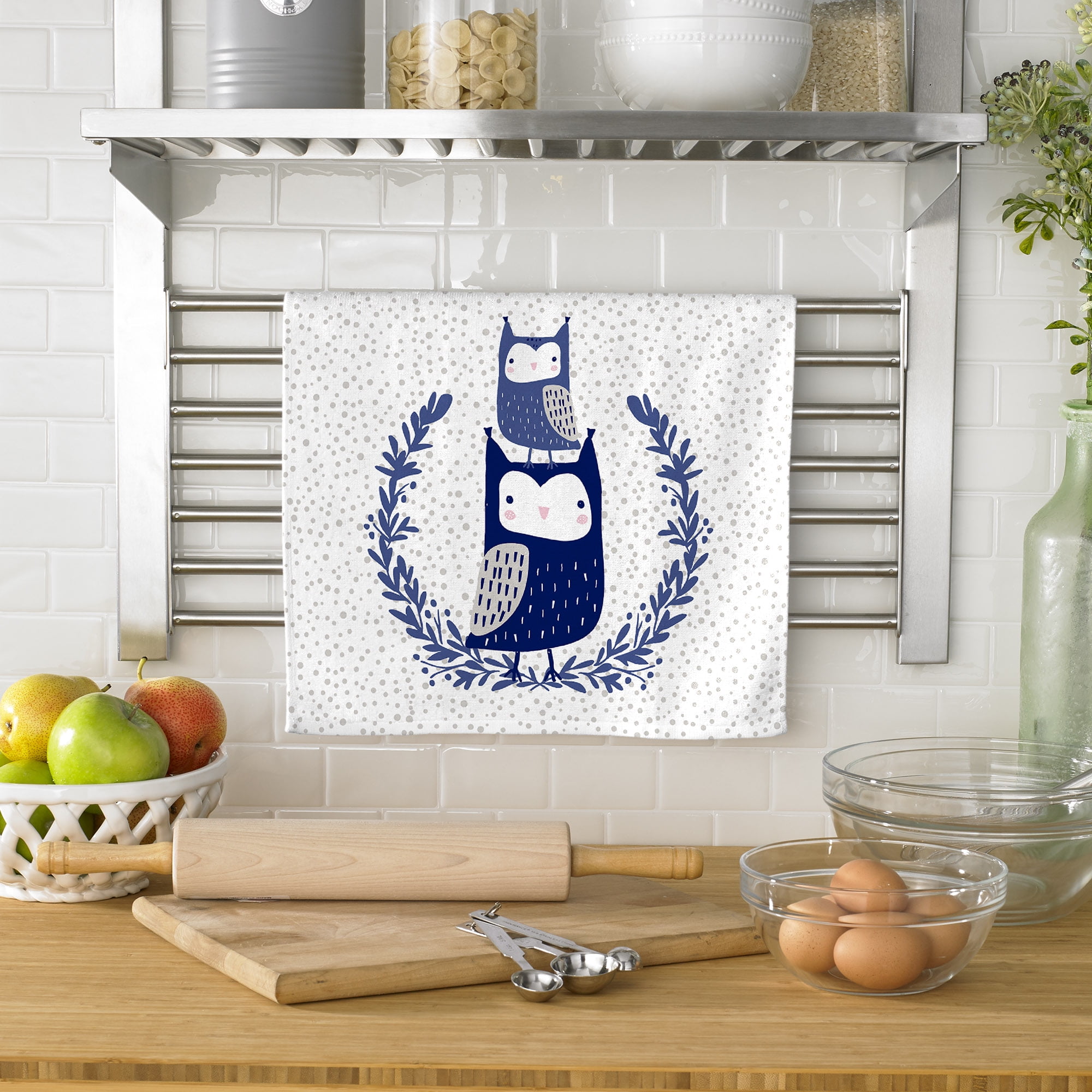 American Linen Owl Set Oven Mitts and Pot Holders - Kitchen Towels and Dish  Cloths Sets - Oven Mitts - Tea Towels - Dish Cloths Set
