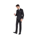 thumbnail image 5 of Men's 3 Pieces Suit Elegant Solid Two Button Slim Fit Single Breasted Party Blazer Vest Pants Set, 5 of 8
