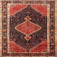 thumbnail image 1 of Ahgly Company Machine Washable Indoor Square Traditional Rust Pink Area Rugs, 8' Square, 1 of 7