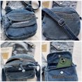 thumbnail image 3 of Tonnylam Bolso pequeño de mezclilla ligero de varias capas, bolso de hombro moderno y versátil para ir a clase, bolso cruzado para teléfono móvil para estudiantes, 3 of 9