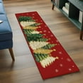 thumbnail image 5 of Red Christmas Tree Kitchen Runner Rug 2x6 Washable Runners for Hallway Non Slip Xmas Tree Winter Snowflake Large Area Rug Indoor Floor Carpet for Bathroom Laundry Entryway Bedroom Living Room, 5 of 8