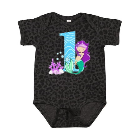 

Inktastic First Birthday- Mermaid Gift Baby Girl Bodysuit