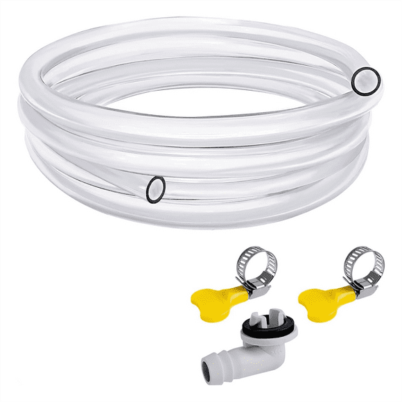 10Ft Portable Air Conditioner Drain Hose, AC Drain Hose Kit, Drain Hose for Air Conditioner with 3/5 Inch Connector