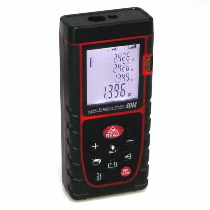 40M Digital Laser Tape Measure Point Distance Range Finder Tools Measuring Tape 