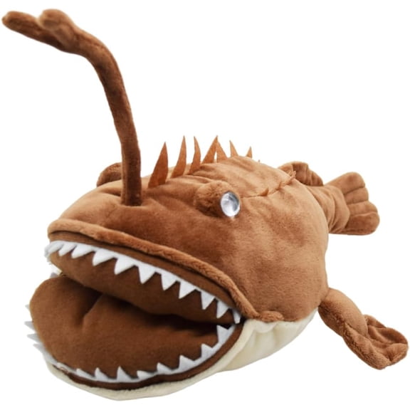 Realistic American Anglerfish Stuffed Animal Plush Toy, Lifelike Animal Plushies, Simulation Fish Doll