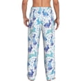 thumbnail image 3 of Goofa Rabbit2 Printed Soft Pajama Pants for Men, Wide Leg Comfy Casual Lounge Yoga Pants-, 3 of 9