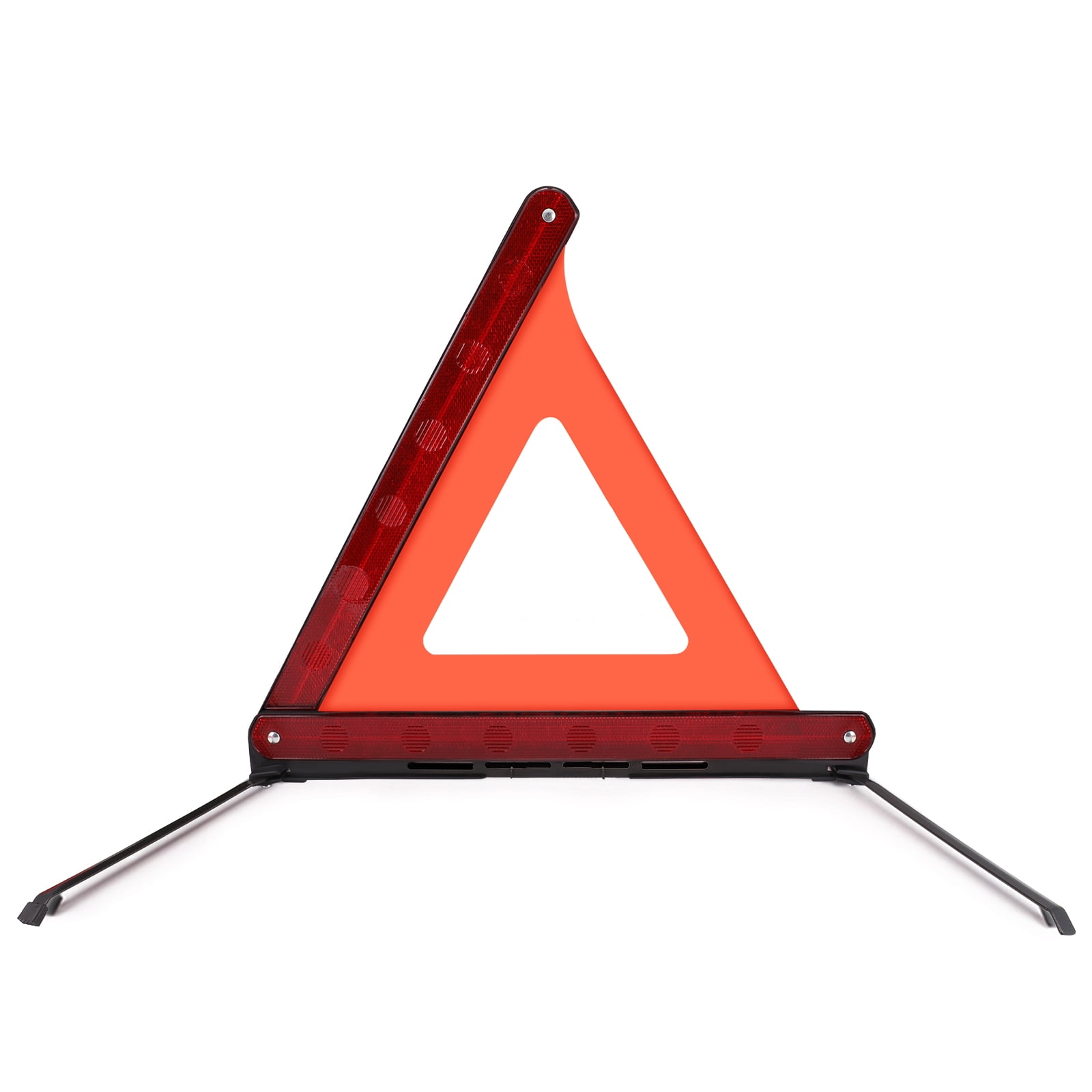 KKSQ Safety Triangles, Emergency Reflectors - Roadside Kit, 3-Pack with Anti-Slip Base, Foldable for Car, Truck, Motorcycle