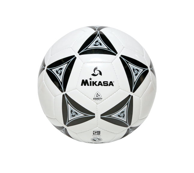 Mikasa No 3 Deluxe Cushioned Soccer Ball, Black/White