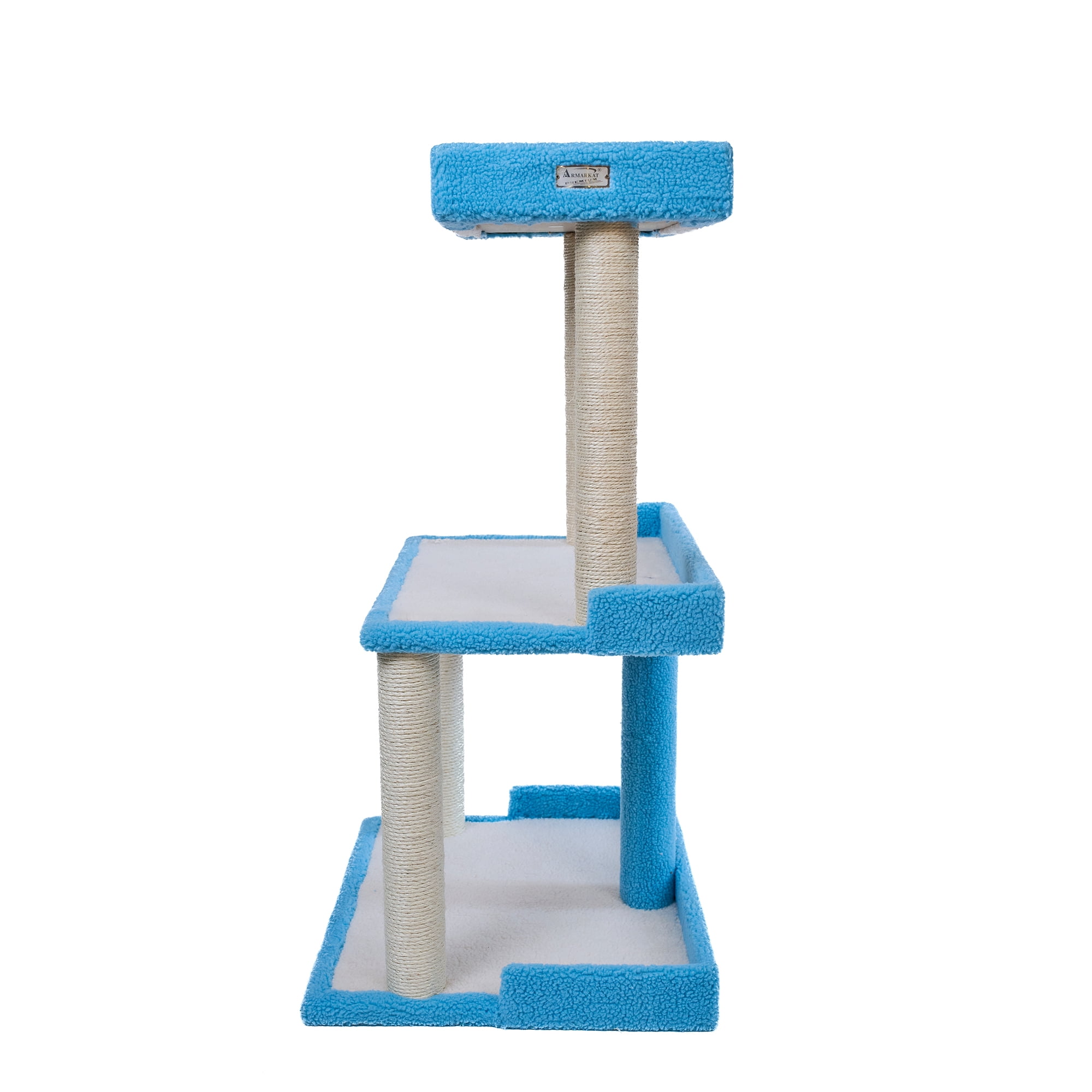 Armarkat Cat Tree for Large Cats: 41" Real Wood Tower with Scratching Posts And Perches (B4109A)