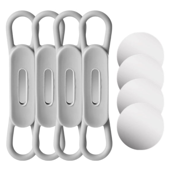 COOLHOOD 4Pcs Magnetic Pen Holder for Desk, Refrigerator, Whiteboard, Silicones Pen Holder for Desk, Desk Marker Holder