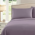 thumbnail image 4 of Sweet Home Collection 1500 Series Bed Sheets - Extra Soft Microfiber Deep Pocket Sheet Set - Plum, Twin, 4 of 6