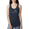 thumbnail image 1 of MmF - Women's Racerback Tank Top, up to Women Size 2XL - Heartbeat Hunting, 1 of 5