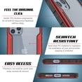 thumbnail image 2 of Designed for iPhone 13 Pro [Avenger Defense Series] Protective Military Grade Cover W/Aluminum Frame [Clear, 2 of 5
