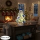 thumbnail image 4 of xihome Árbol de Navidad artificial azul de 152 cm con luces y adornos, decoracin navideña de mesa para interiores, fiestas, ventanas o pasillos., 4 of 8
