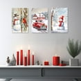 thumbnail image 2 of ZHONGYUTONG Christmas Canvas Wall Art 3 Pieces Snowman Cardinal Red Barn Truck Poster Prints Farm Winter Snow Scene Artwork Home Decor (11.00" x 14.00" x 3PCS), 2 of 7