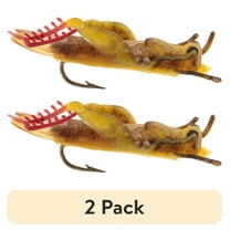 (2 pack) Creme 1" Trout Bugs Grasshopper Fishing Lure, Green