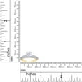 thumbnail image 4 of 1 3/4 Carat 6.5MM Round Cut Lab Created Moissanite Diamond Solitaire Triple Row Engagement Ring for Women In 14K Yellow Gold Over Sterling Silver (VVS1 Clarity, 1.75 Cttw)-12, 4 of 5