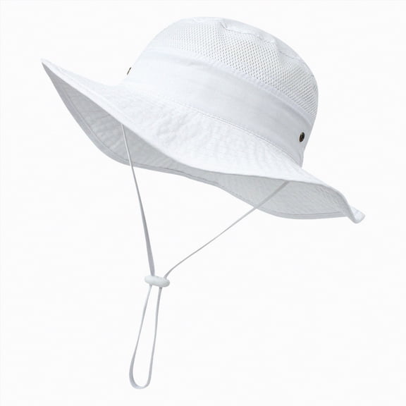 Hessimy Kids Sun Hat UPF 50 Sun Protective Bucket Hat for Boys Girls Wide Brim Summer Beach Fishing Safari Adjustable Hat