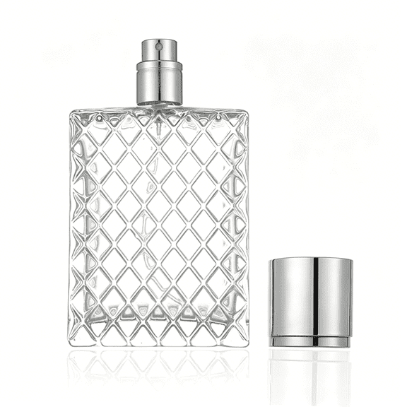 ACDANC 3.4 Oz Refillable Spray Perfume Bottle, Clear Glass Fine Mist