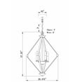 thumbnail image 2 of 7062-04-32-Forte Lighting-Eddy - 4 Light Foyer Pendant-27.25 Inches Tall and 20.5 Inches Wide-Antique Bronze Finish    -Traditional Installation, 2 of 2