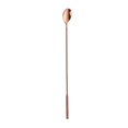 thumbnail image 1 of Cuchara de hielo de acero inoxidable, cucharas de café agitadoras de mango largo para té de la leche, cóctel, postre, oro rosa ZefeiWu 9024735296119, 1 of 1