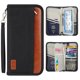 thumbnail image 3 of Cartera de viaje, impermeable, con cerradura RFID y cremallera, adecuada para pasaporte, boleto, monedas, deportes al aire libre, viajes., 3 of 5
