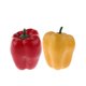 thumbnail image 1 of 2-pack Rojo Y Amarillo Artificial Pimiento Faux Vegetal Fiestas Suministros Para Visualización De De Verduras artificiales, 1 of 5