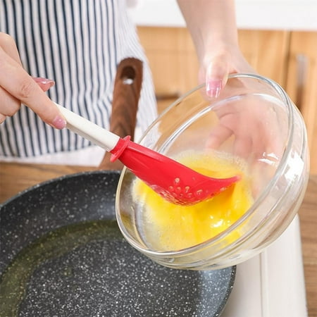 

Cooking Spatula Heat-Resistant Built-In Hole Kitchen Gadget Long Handle