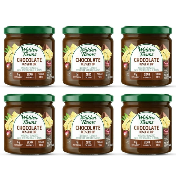 Walden Farms Chocolate Dip, 12-Ounce Jar (Pack of 6)