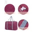 thumbnail image 2 of Gustave Foldable Travel Duffel Bag for Women and Men, Waterproof Lightweight travel Storage Luggage bag for Sports, Gym, Vacation "Wine Red", 2 of 11
