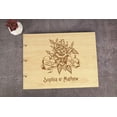 thumbnail image 4 of Darling Souvenir Personalized Engraved Laser Cut Wedding Guest Book Wooden Cover Sign-in Book Registry Guestbook Scrapbook-48, 4 of 7
