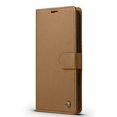 thumbnail image 2 of Allytechgroup Flip Wallet Case for iPhone 16, with Credit Card Slots, Magnetic Clasp, Slim Thin RFID Blocking Premium PU Leather Shockproof Kickstand Cover Case for Women Men, Brown, 2 of 7