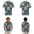 thumbnail image 2 of Whosucclay Tropical Hibiscus Monstera Palm Leaves Print Summer Dresses for Women Casual Button Down Aloha Shirts for Men, Couple Matching Outfits for Beach Hawaii Vacation Luau Holiday Party, 2XL, 2 of 7