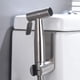 thumbnail image 2 of Ducha de mano, bidé, ducha de inodoro de acero inoxidable, rociador de bidé de alta presión, ideal para inodoro suspendido, níquel cepillado, WS024, 2 of 5