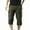Army Green, variant on Cargo Capri Pants for Men Casual Relaxed Fit Capri Pants with Pockets Outdoor Hiking Capris