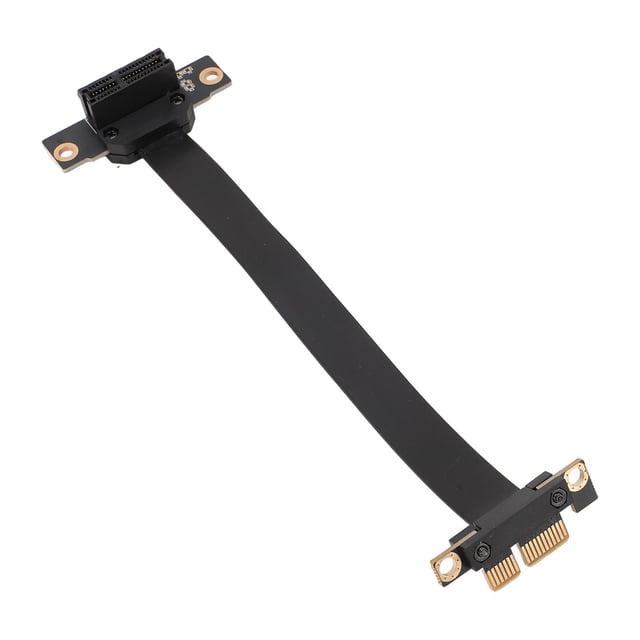 PCIe 3.0 X1 Riser Cable, 8Gbps High Speed, Dual 90 Degree Right Angle Extension Cable, for Sound Card, Capture Card, Card, Card, Data Card, Graphics Card