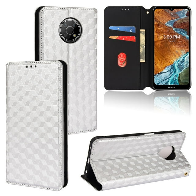 Nokia G300 Case , Magnetic Wallet PU Leather Flip Cover Card Holde Case for Nokia G300