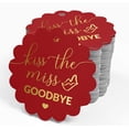 thumbnail image 4 of Inkdotpot Pack Of 50 Real Gold Foil Paper Tags Kiss The Miss Goodbye Bridal Shower Favor Hang Tags, 4 of 6