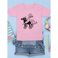 thumbnail image 3 of Girl On A Toy Horse T-Shirt Juniors -Image by Shutterstock,  Small, 3 of 4
