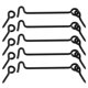 thumbnail image 1 of Gancho de cabina Uxcell para puerta de ventana de madera 4" 5pcs, 1 of 6