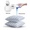 thumbnail image 6 of Waterproof Outdoor Throw Pillows with Inserts 12"x20", Ocean Blue Fish Soft Decorative Pillowcases for Couch Bedroom, Summer Fishing Coastal Nautical Simple Pillow Covers for Sofa Living Room, 6 of 8